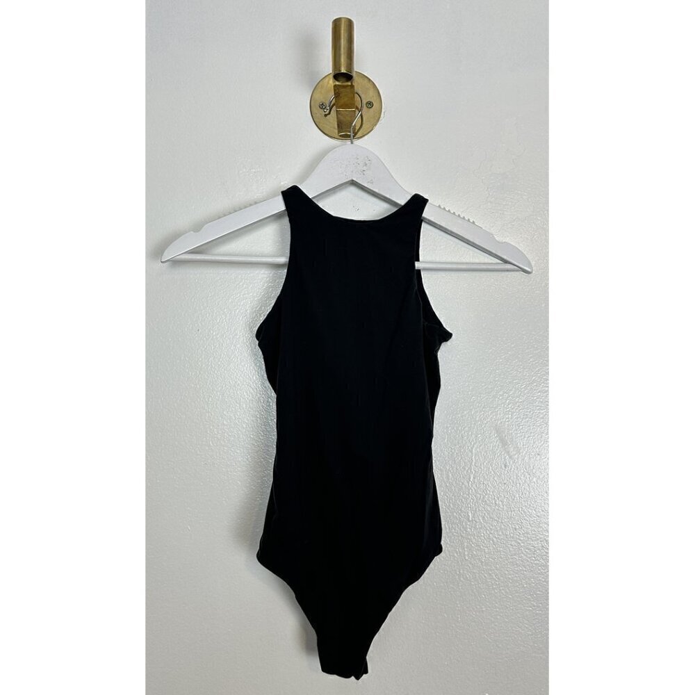 SKIMS Fits Everybody High Neck Bodysuit in Onyx Black Size XX-Small - Picture 5 of 16